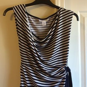 Motherhood Maternity Navy/Cream Dress