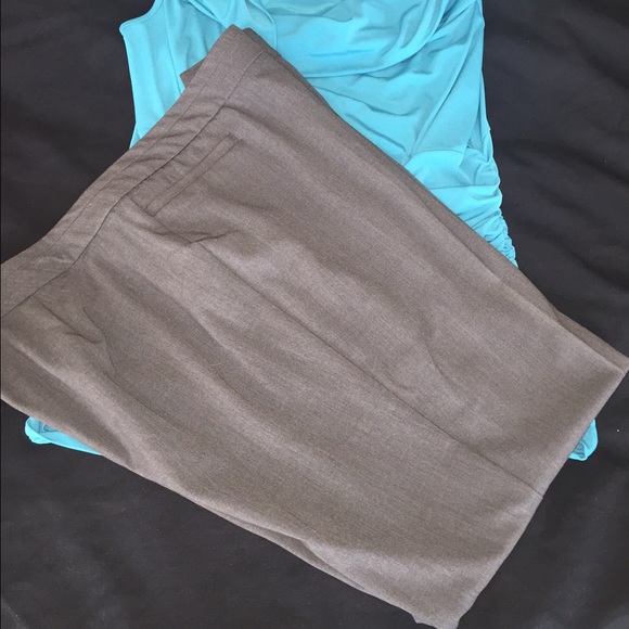 Plus Size Dressbarn Slate Grey Slacks
