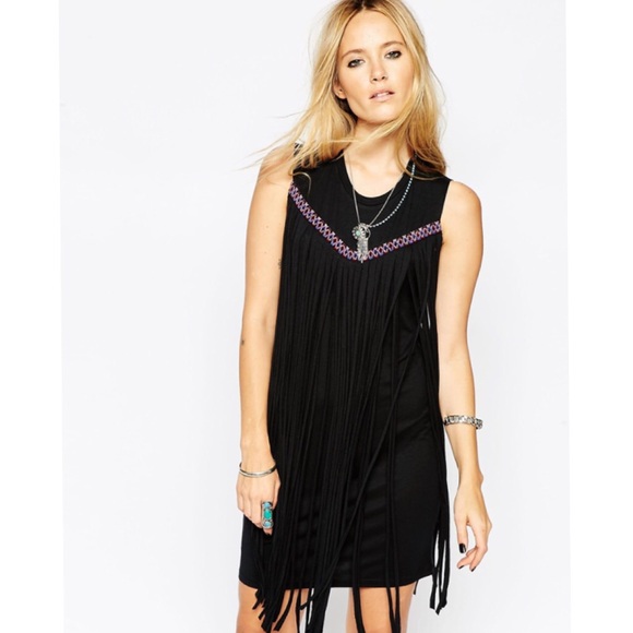Black Fringe festival dress - Picture 2 of 3