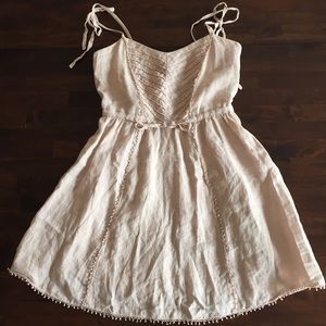 Zara linen a-line dress