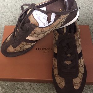 Khaki Chestnut Authentic Coach Shoes