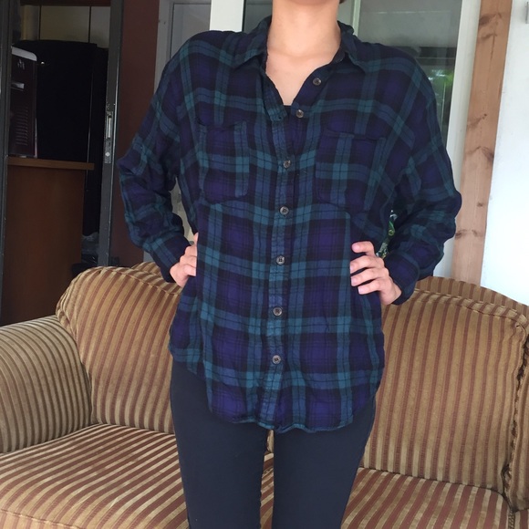 Urban outfitters green flannel Clearance
