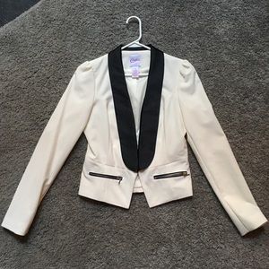 Trendy Candies Suite Jacket, white and black