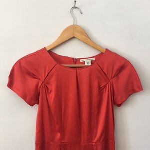 Banana Republic Orange Satin Dress