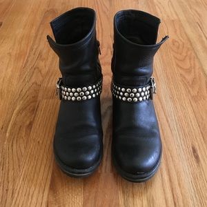 Steve Madden FRAANKIE Black Biker Bootie