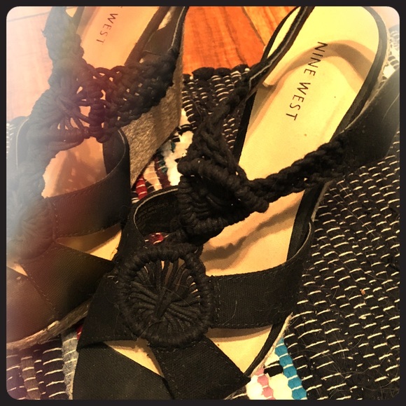 Nine West Crocheted Wedges