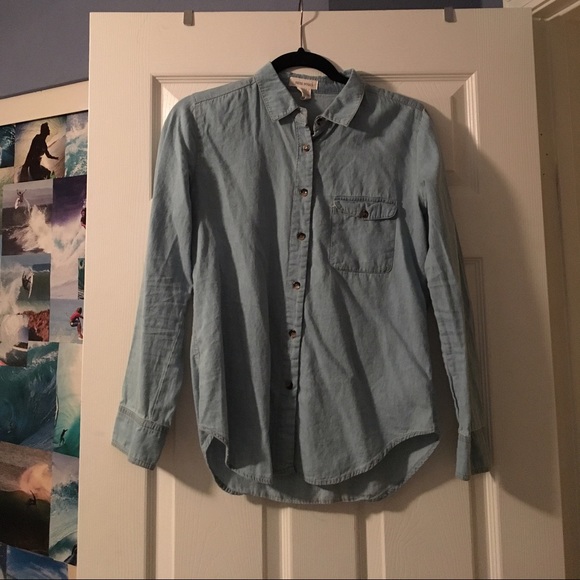 Jean button up