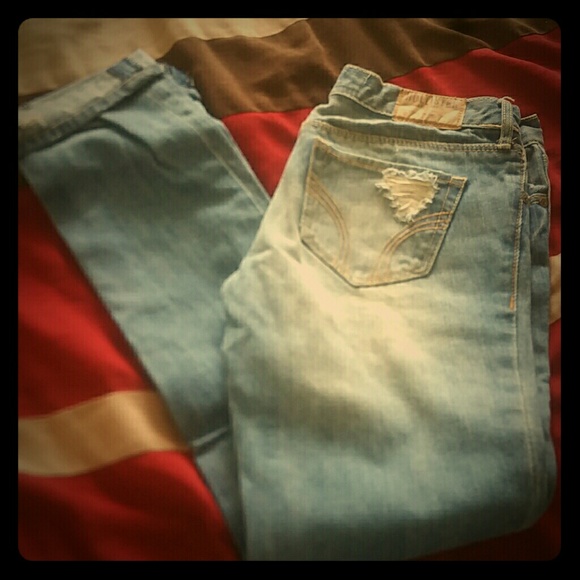 Destructed denim