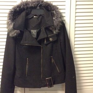 Jacket with detachable hood