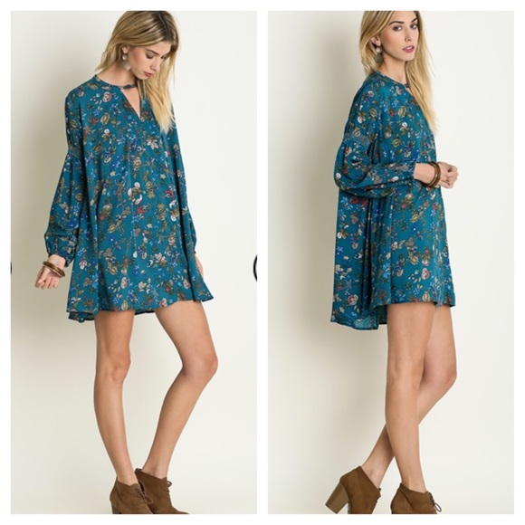 Chic Floral trapeze dress - Picture 2 of 4