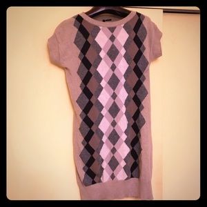 Argyle sweater dress