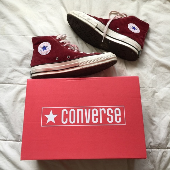 Maroon Suede High-Tops