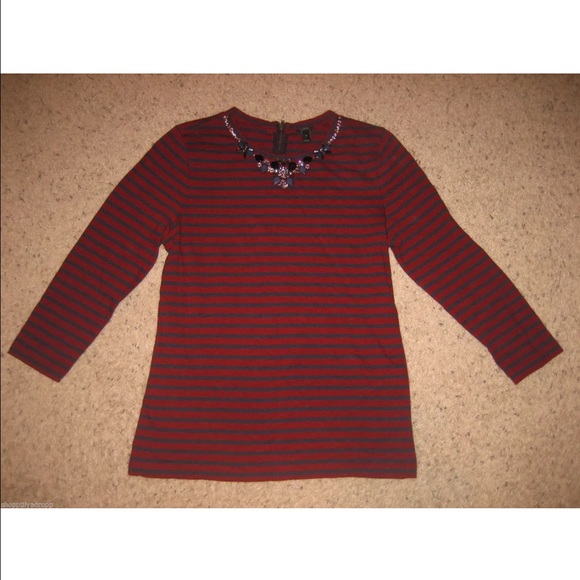 J. Crew jeweled / rhinestone shirt