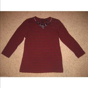 J. Crew jeweled / rhinestone shirt