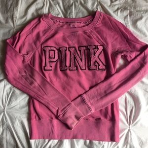 PINK crew neck sweatshirt