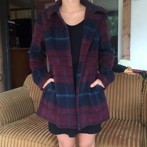Plaid Modcloth Peacoat