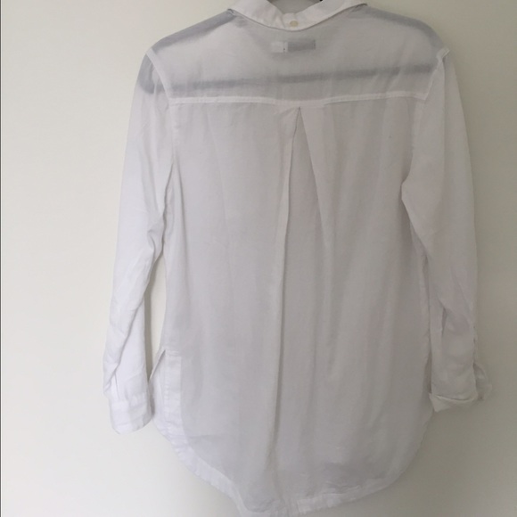 Basic white linen button down - Picture 2 of 2