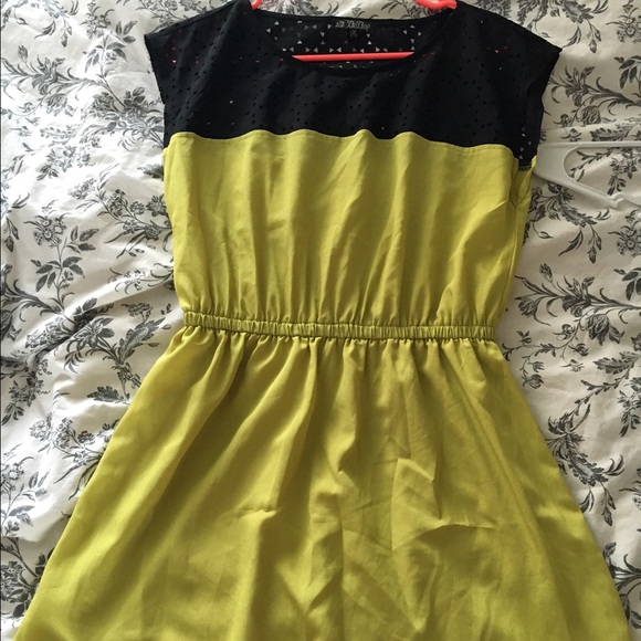 Modern Day Dress...Green and Black