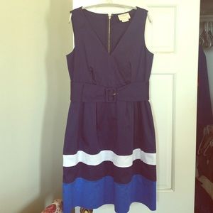 Kate Spade Navy Classic Cut/Synched Waist Dress