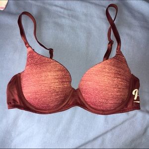 Pink maroon lightly lined bra