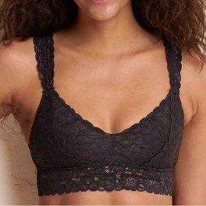 Super-soft black lace Aerie bralette