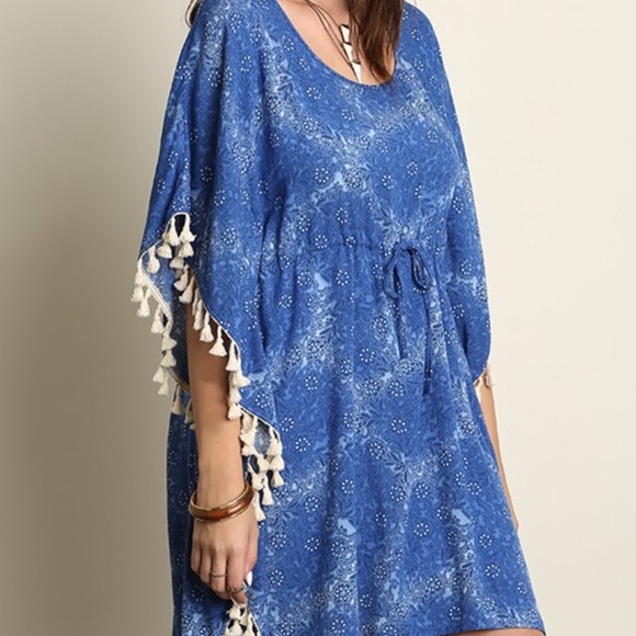Umgee+ Tassel Boho Dress Swim Cover Up - Picture 3 of 4