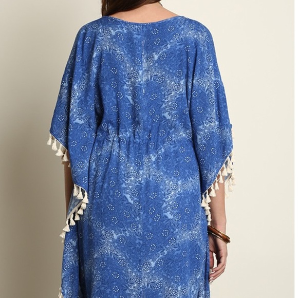 Umgee+ Tassel Boho Dress Swim Cover Up - Picture 4 of 4