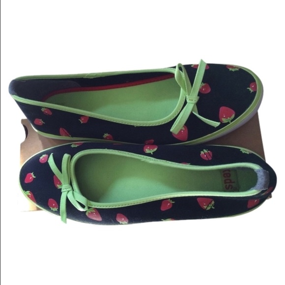 Keds strawberry slip on sneakers