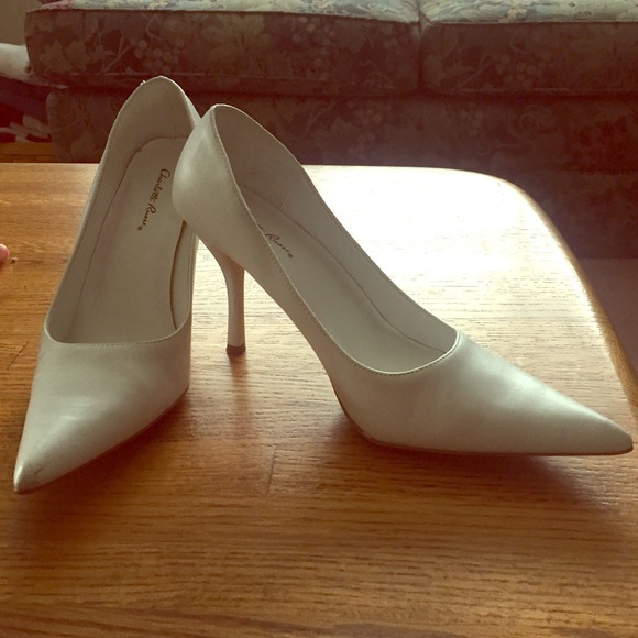 White Pumps Size 8