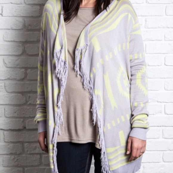 Umgee+ Boho Fringe Tribal Cardigan - Picture 3 of 3