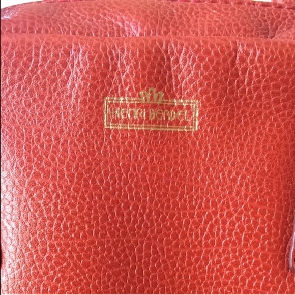 Henri Bendel red orange satchel - Picture 2 of 4