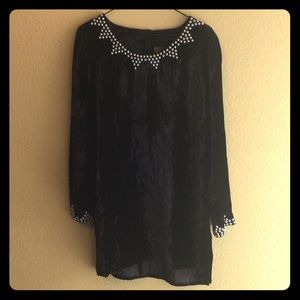 Crushed velvet dress