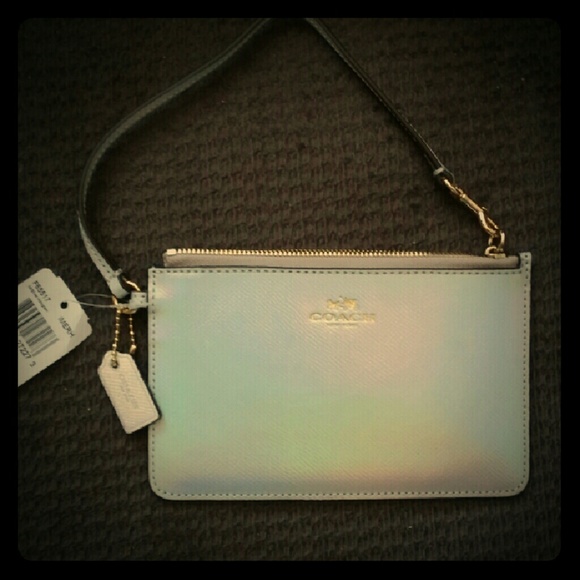 Coach hologram wristlet