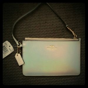 Coach hologram wristlet