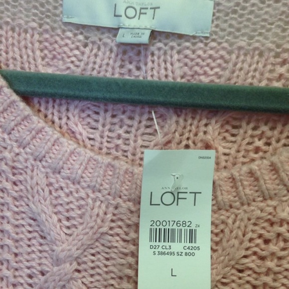 NWT Loft baby pink loose sweater - Picture 2 of 3