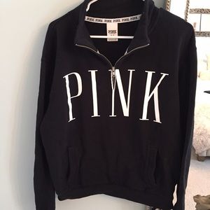 Victoria's Secret black 1/4 zip