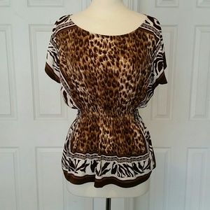 Cheetah Print Blouse
