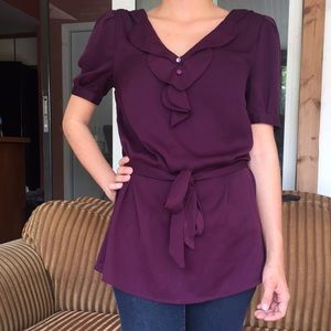 Eggplant Modcloth Blouse