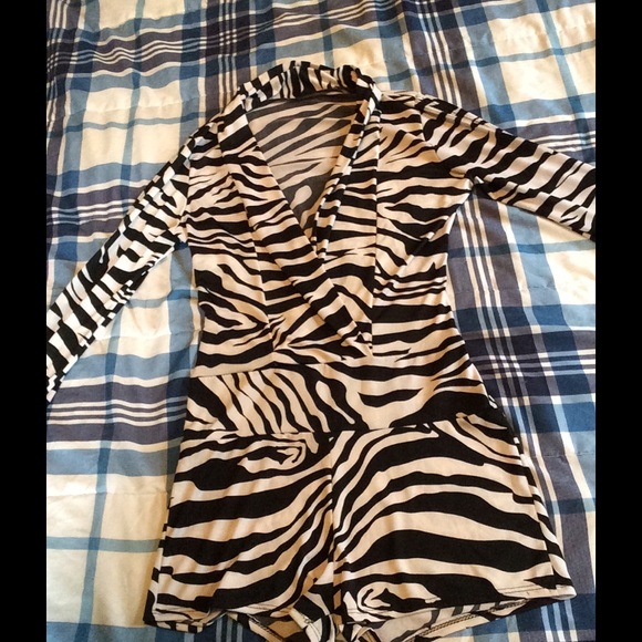 Zebra print bodysuit