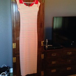 🌟SALE🌟Altar'd State Red and cream maxi dress!👄