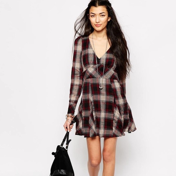 Free People Dresses & Skirts - Free People Teen Spirit Plaid Mini Dress