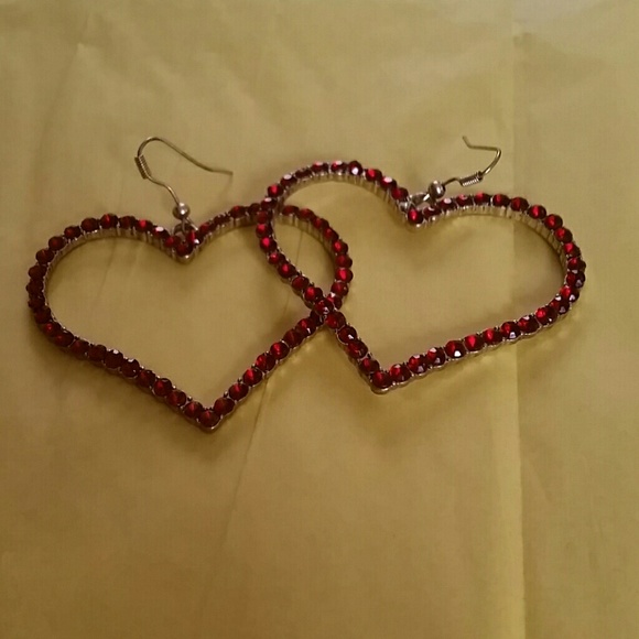 Red Heart Earrings