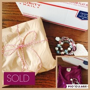 Sold, packed, shipped with a little free gift