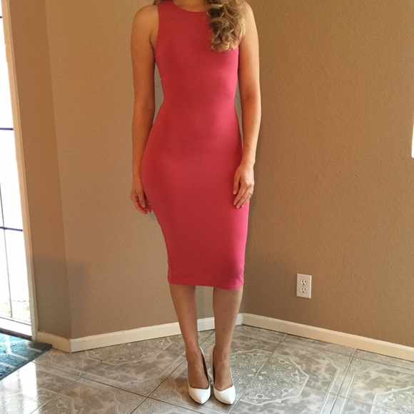 Dusty Rose Sleeveless Midi Dress (LAST SMALL!) - Picture 3 of 4