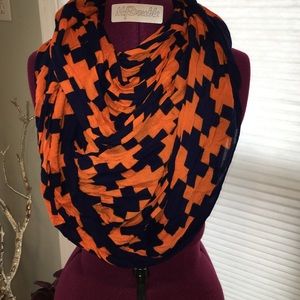 Navy & Orange Scarf