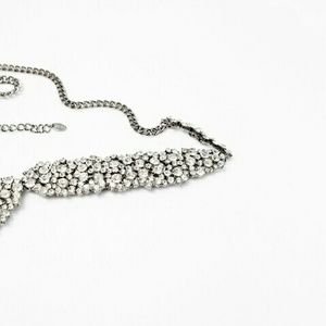 Zara embellished stone belt