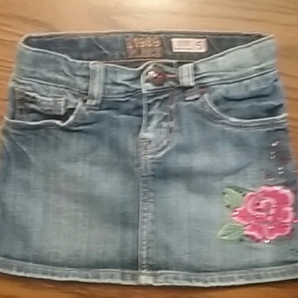 1989 Place blue Jean skort