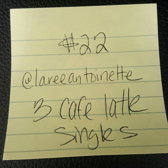 3 Cafe Latte Shakeology singles