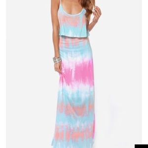 Tye dye maxi dress