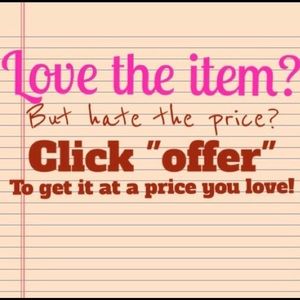 Make an offer if you see the price is not right.